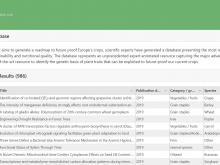 Novel web-application developed for the CropBooster-P Database