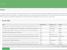 Novel web-application developed for the CropBooster-P database