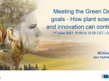 Partner Event 1st June “Meeting Green Deal goals. How plant science and innovation can contribute